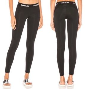 IVY PARK low cut, full length leggings with logo band